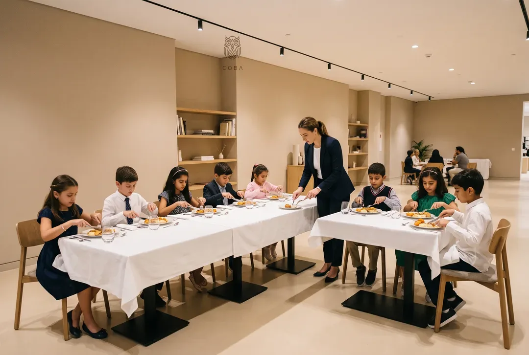Etiquette classes at COBA.