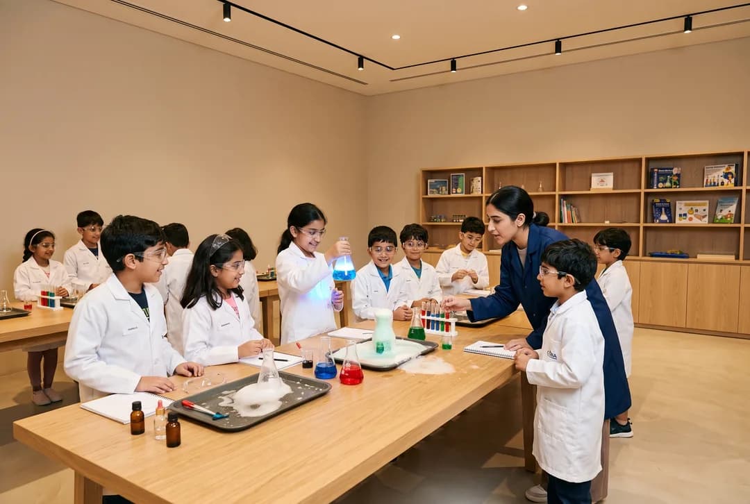 Teen science sessions at COBA.