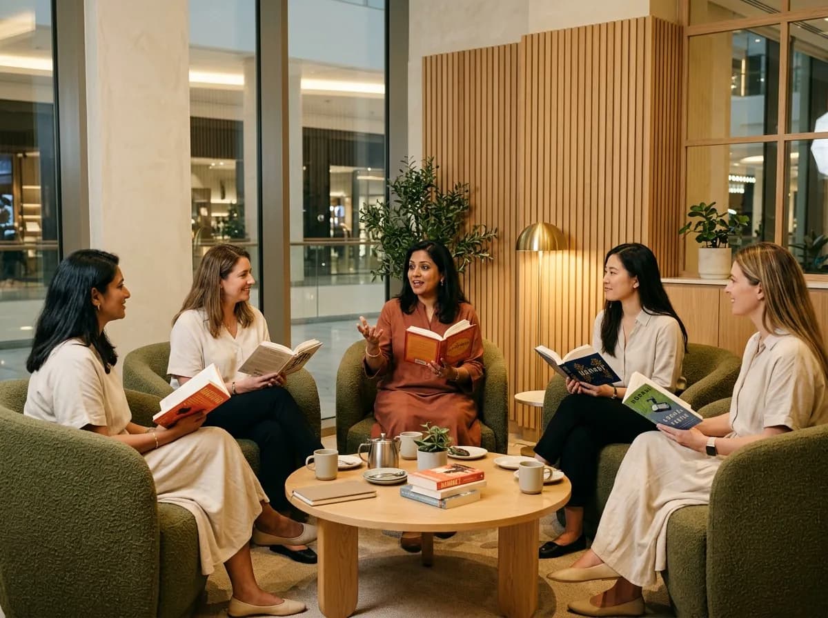 Book clubs meeting at COBA.